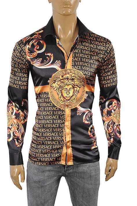 men designer versace shirt|Versace style shirts for men.